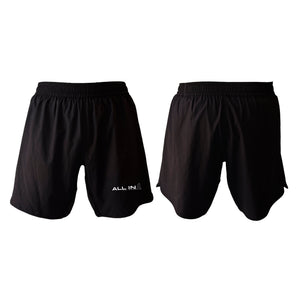 ALL IN Jiu Jitsu All Black Custom Shorts 2.0 #8086 B