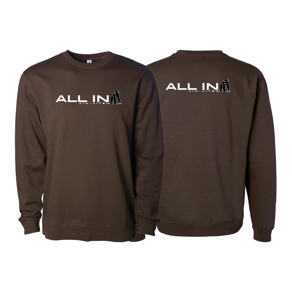 ALL IN Jiu Jitsu Academy Crewneck Sweatshirt #8086 B
