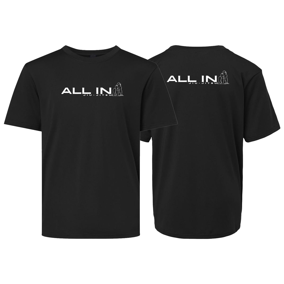 ALL IN Jiu Jitsu Academy Dry Fit Kids Shirts #8086 B