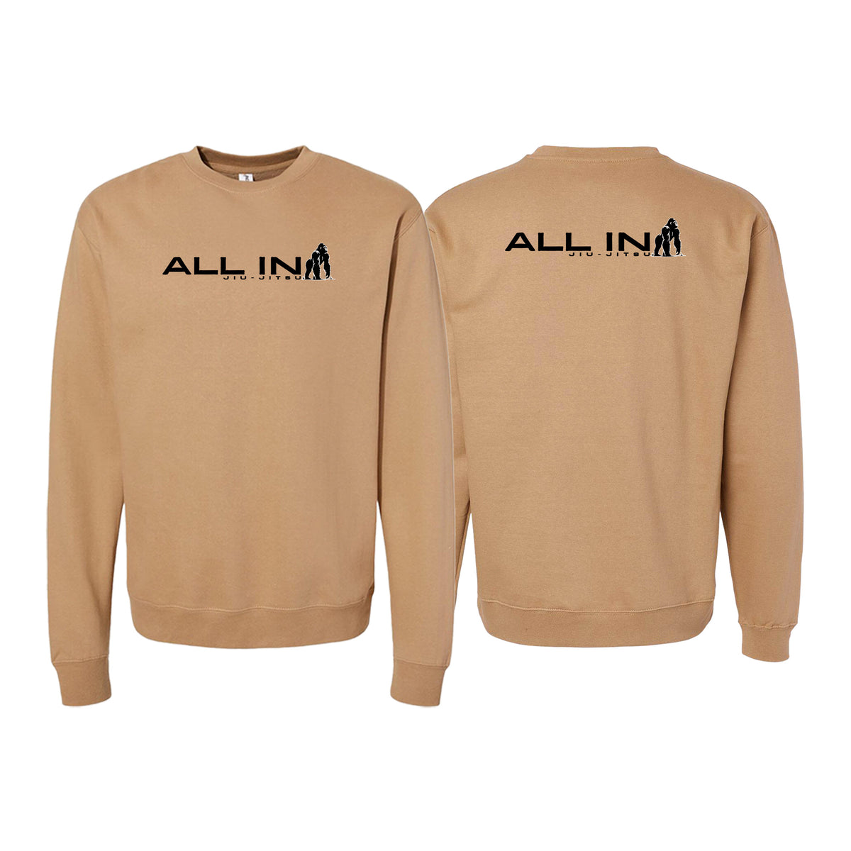 ALL IN Jiu Jitsu Academy Crewneck Sweatshirt #8086 B