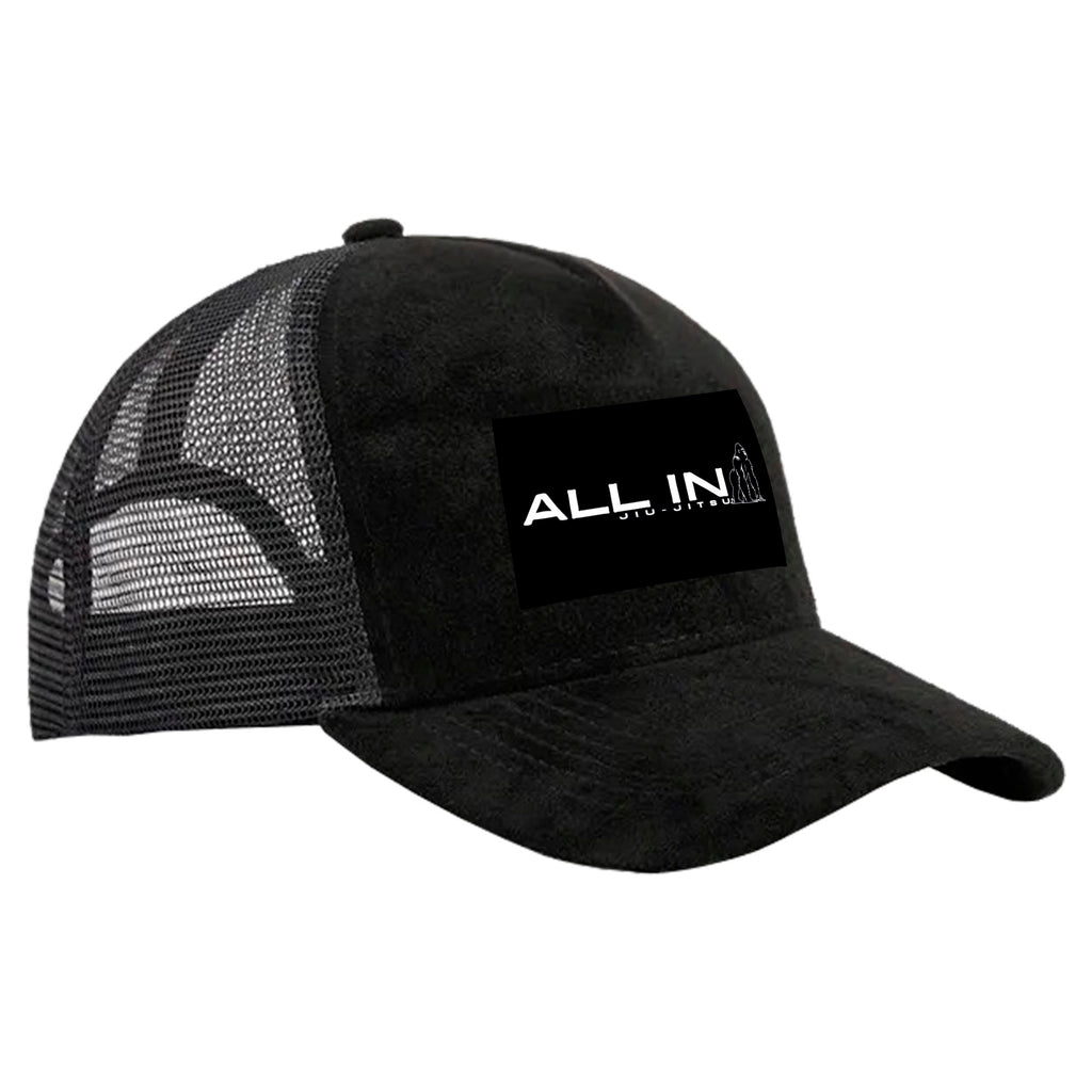 ALL IN Jiu Jitsu Suede Trucker Hat #8086 B
