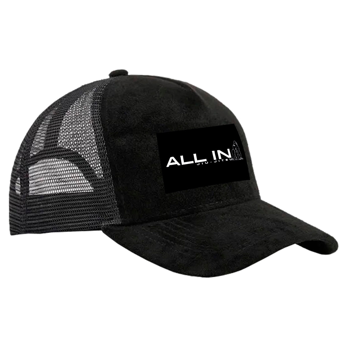 ALL IN Jiu Jitsu Suede Trucker Hat #8086 B