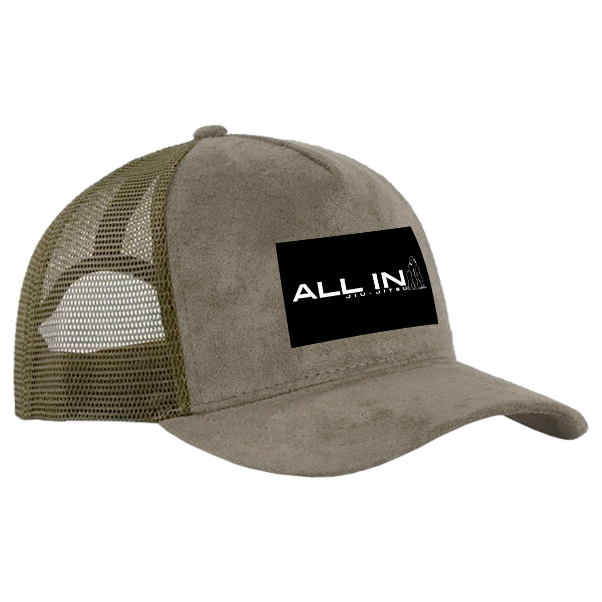 ALL IN Jiu Jitsu Suede Trucker Hat #8086 B