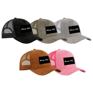 ALL IN Jiu Jitsu Suede Trucker Hat #8086 B