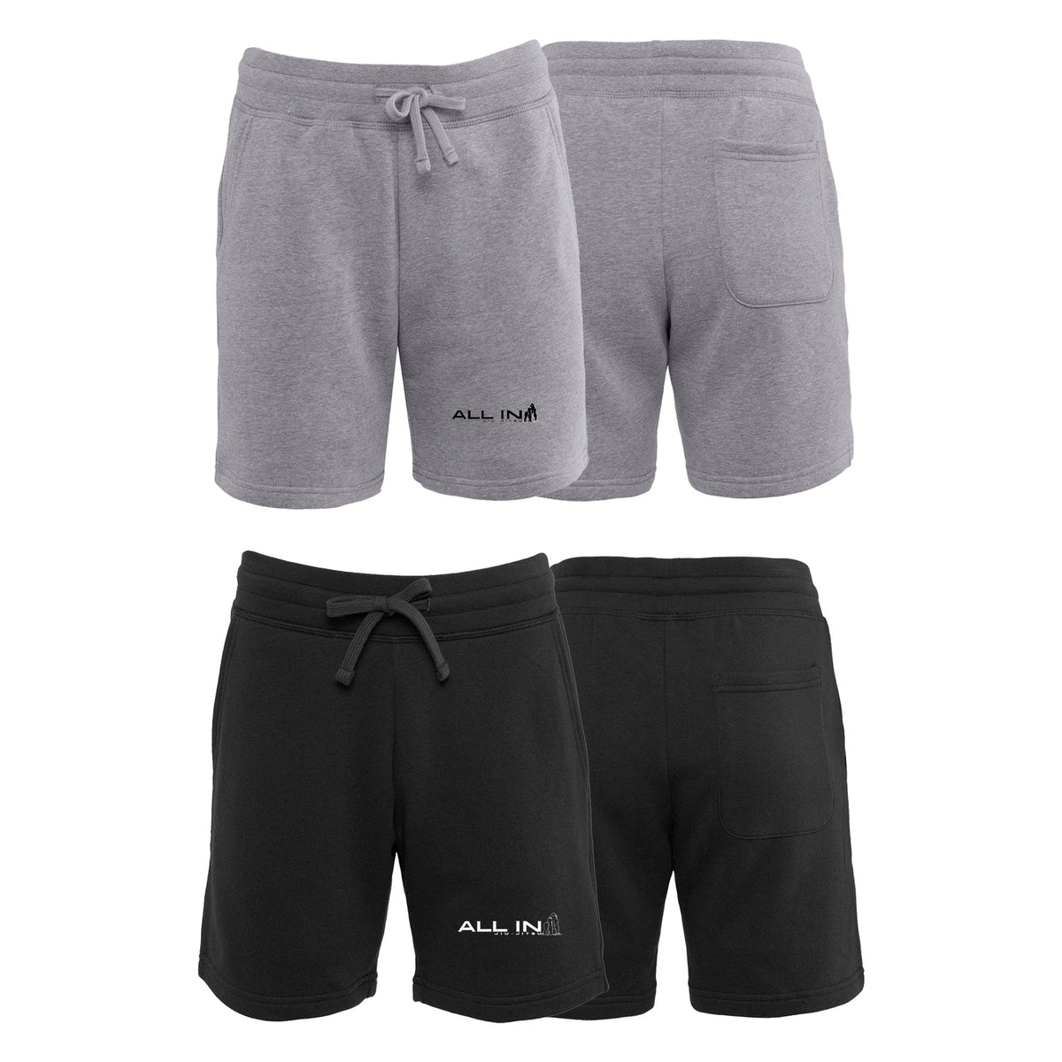 ALL IN Jiu Jitsu Academy Sweat Shorts #8086 B