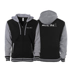 ALL IN Jiu Jitsu Academy Varsity Zip-Up Hoodies #8086 C