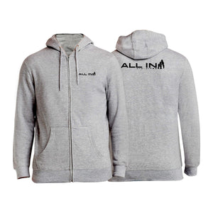ALL IN Jiu Jitsu Academy Zip-Up Hoodies #8086 C
