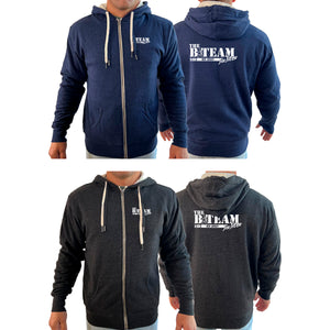 B-Team Jiu Jitsu Academy Sherpa Lined Zip-Up Hoodie #8086 A