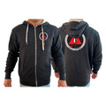 Spear Jiu Jitsu Academy Sherpa Lined Zip-Up Hoodie #8087 A