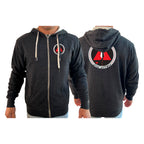 Spear Jiu Jitsu Academy Sherpa Lined Zip-Up Hoodie #8087 A