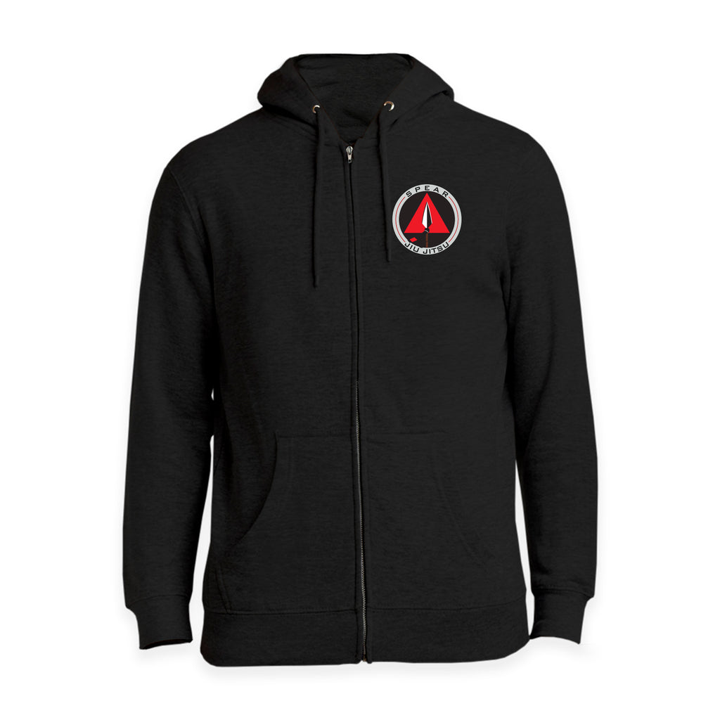 Spear Jiu Jitsu Academy Zip-Up Hoodies #8087 A