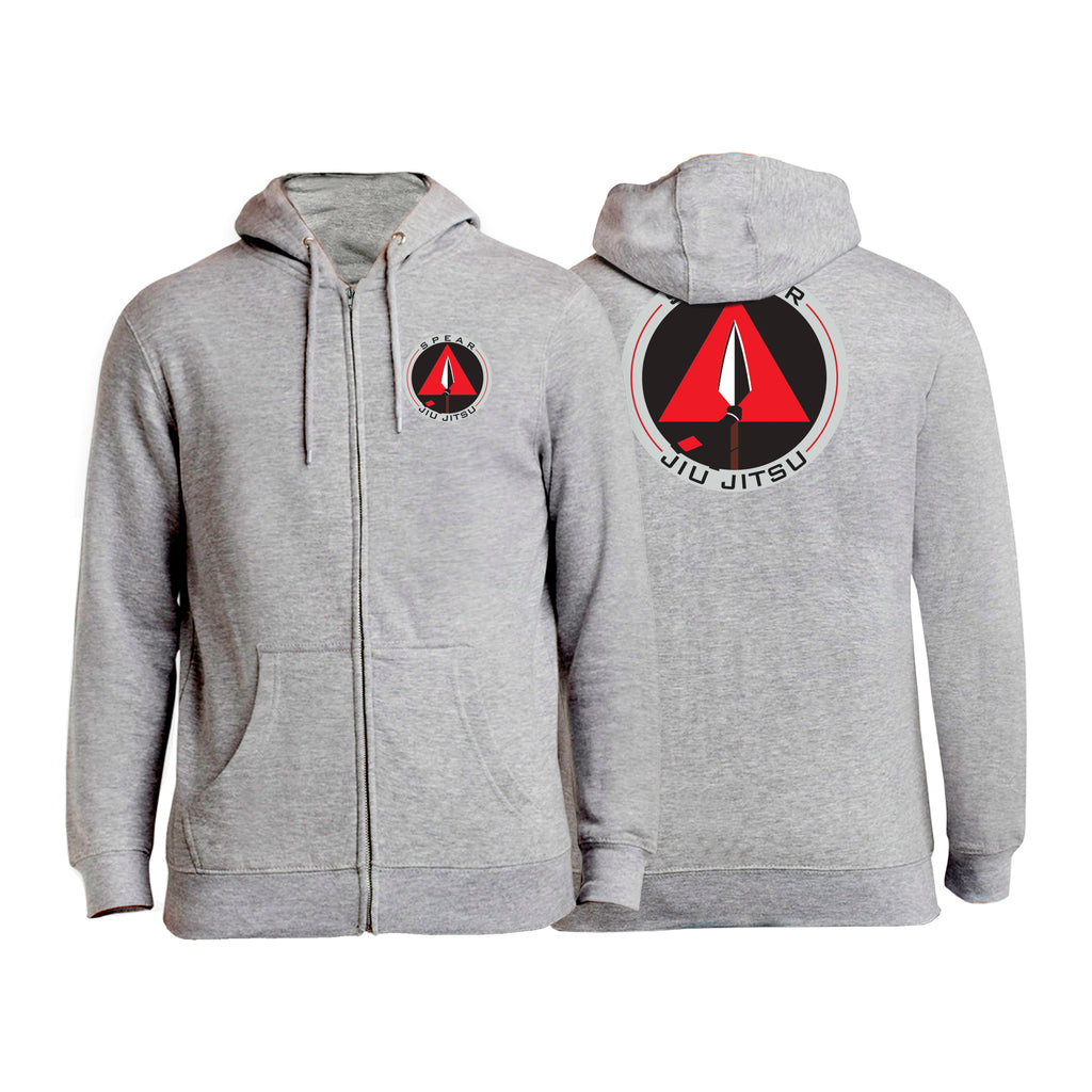 Spear Jiu Jitsu Academy Zip-Up Hoodies #8087 A