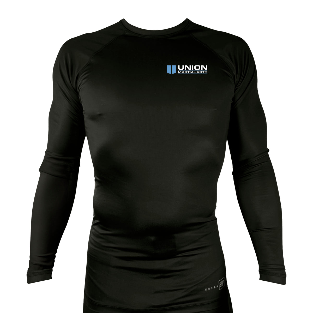 Union Martial Arts All Black Custom Rash Guards Long Sleeves #8088 A
