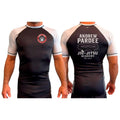 Andrew Pardee Brazilian Jiu-Jitsu All Black Ranked Short Sleeve Rash Guards #8089 A