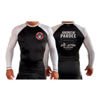 Andrew Pardee Brazilian Jiu-Jitsu All Black Ranked Long Sleeve Rash Guards #8089 A