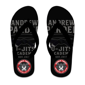 Andrew Pardee Brazilian Jiu-Jitsu Academy Flip Flops #8089 A