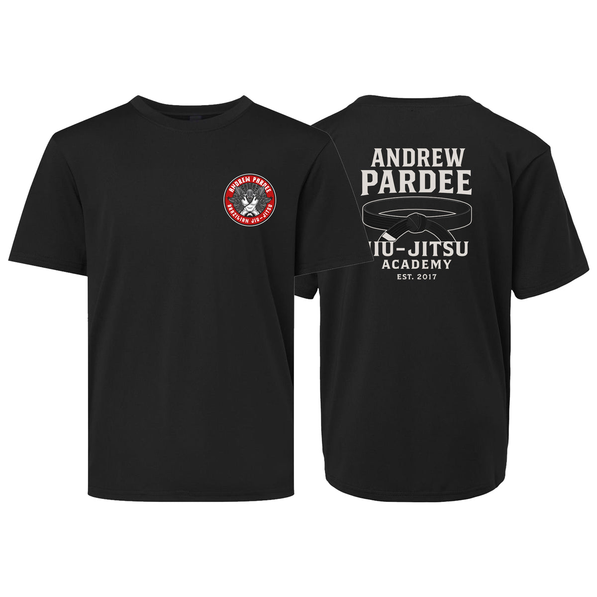 Andrew Pardee Brazilian Jiu-Jitsu Academy Dry Fit Kids Shirts #8089 A