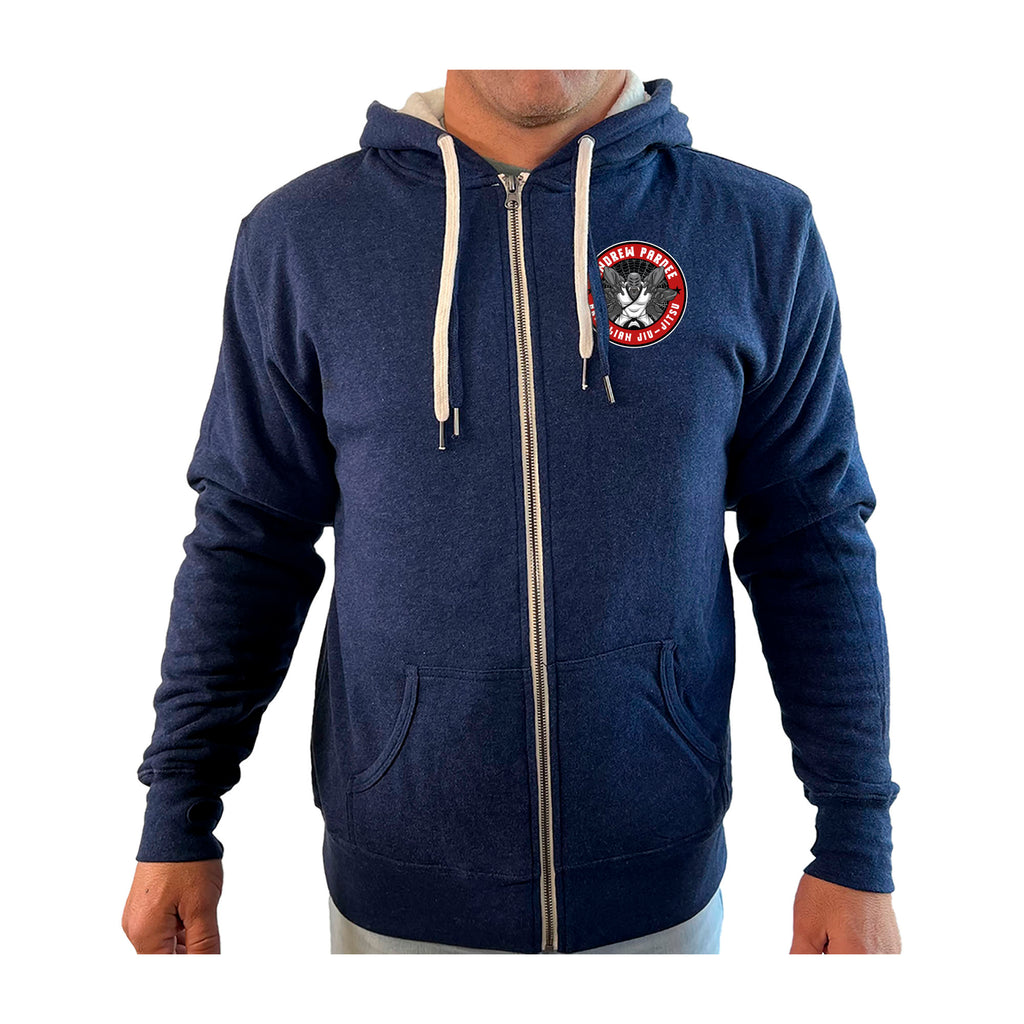 Andrew Pardee Brazilian Jiu-Jitsu Academy Sherpa Lined Zip-Up Hoodie #8089 A