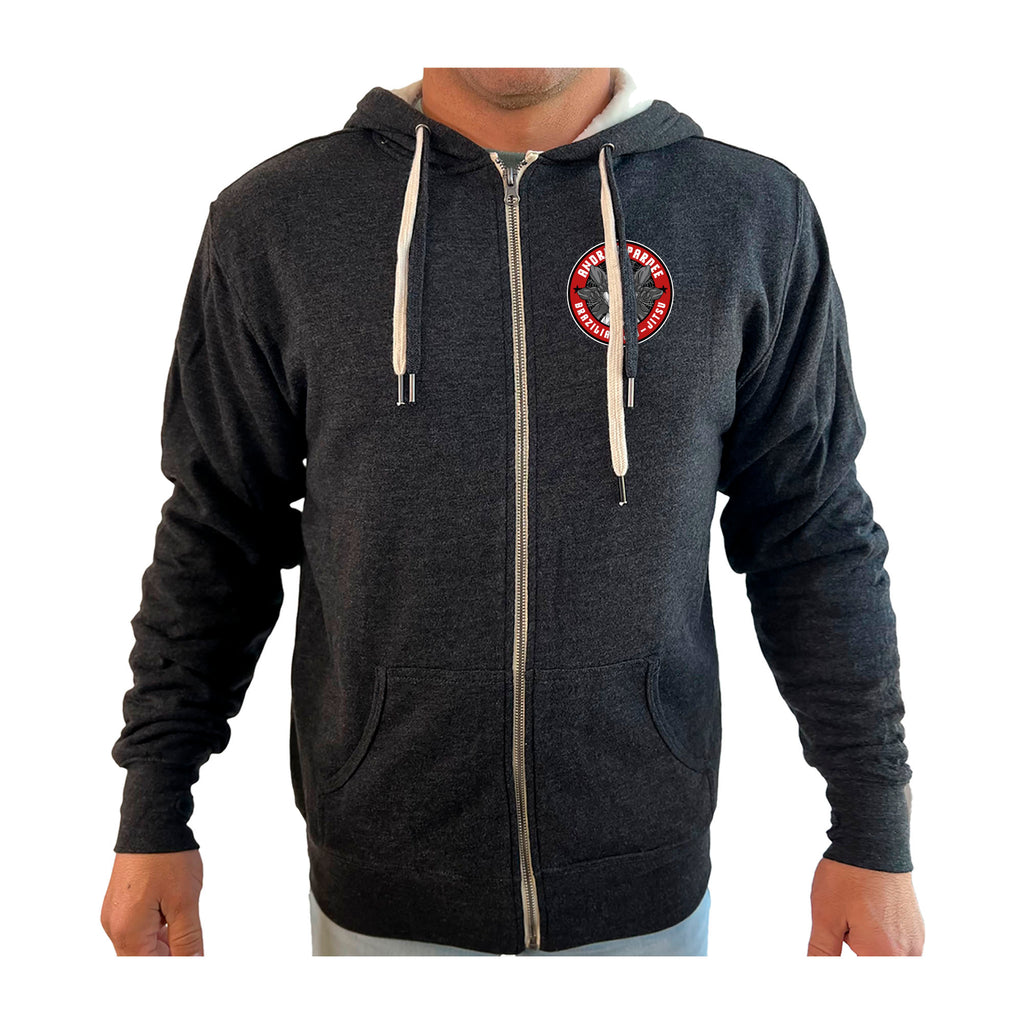 Andrew Pardee Brazilian Jiu-Jitsu Academy Sherpa Lined Zip-Up Hoodie #8089 A