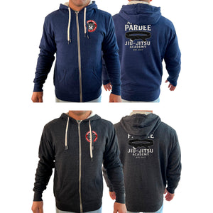 Andrew Pardee Brazilian Jiu-Jitsu Academy Sherpa Lined Zip-Up Hoodie #8089 A