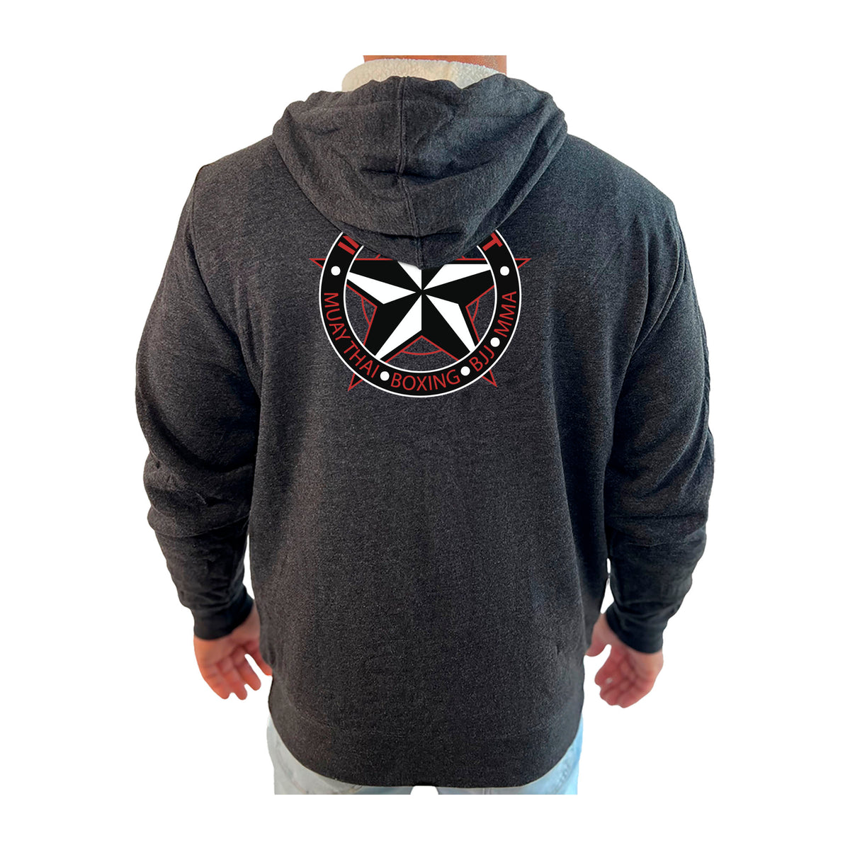 Independent MMA & Fitness Academy Sherpa Lined Zip-Up Hoodie #8098 E