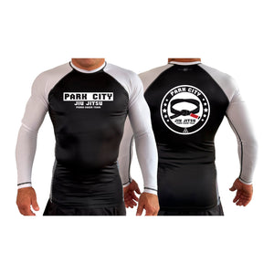 Park City All Black Ranked Long Sleeve Rash Guards #8090 A
