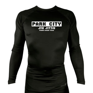 Park City All Black Custom Rash Guards Long Sleeves #8090 A