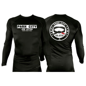 Park City All Black Custom Rash Guards Long Sleeves #8090 A
