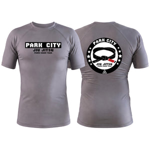 Park City Gray Custom Rash Guards Short Sleeve #8090 A