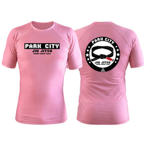 Park City Pink Custom Rash Guards Short Sleeve #8090 A