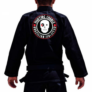Fighting Chance BJJ Academy Gi - Black #100 A (Adult 10”)