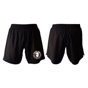 Fighting Chance BJJ All Black Custom Shorts 2.0 #8091 K