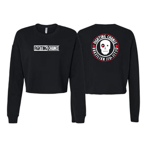 Fighting Chance BJJ Women's Cropped Crewneck Sweatshirt #8091 K