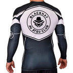 BlackHat Jiu Jitsu Club Academy Rash Guards Black/White #8092 A