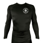 BlackHat Jiu Jitsu Club All Black Custom Rash Guards Long Sleeves #8092 A
