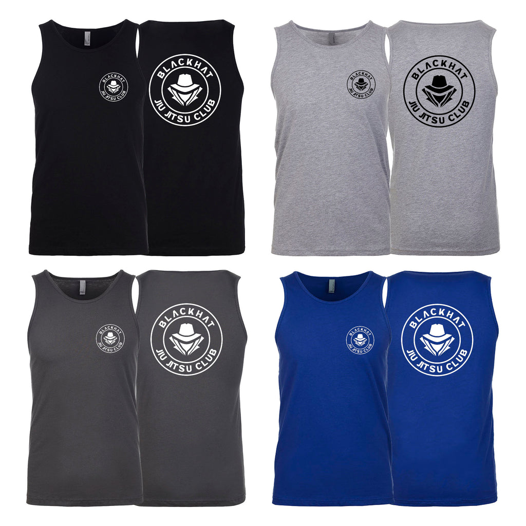 BlackHat Jiu Jitsu Club Next Level Tank Tops #8092 A