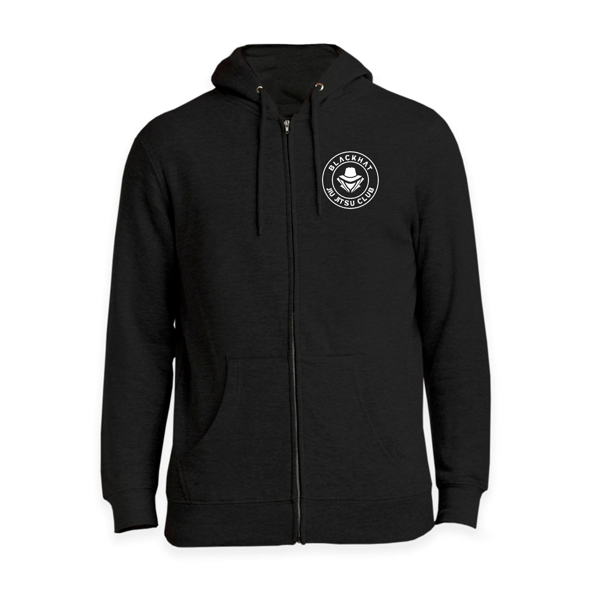 BlackHat Jiu Jitsu Club Academy Zip-Up Hoodies #8092 A