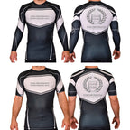 Peak Performance Academy Rash Guards Black/White #8093 A