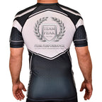 Peak Performance Academy Rash Guards Black/White #8093 A