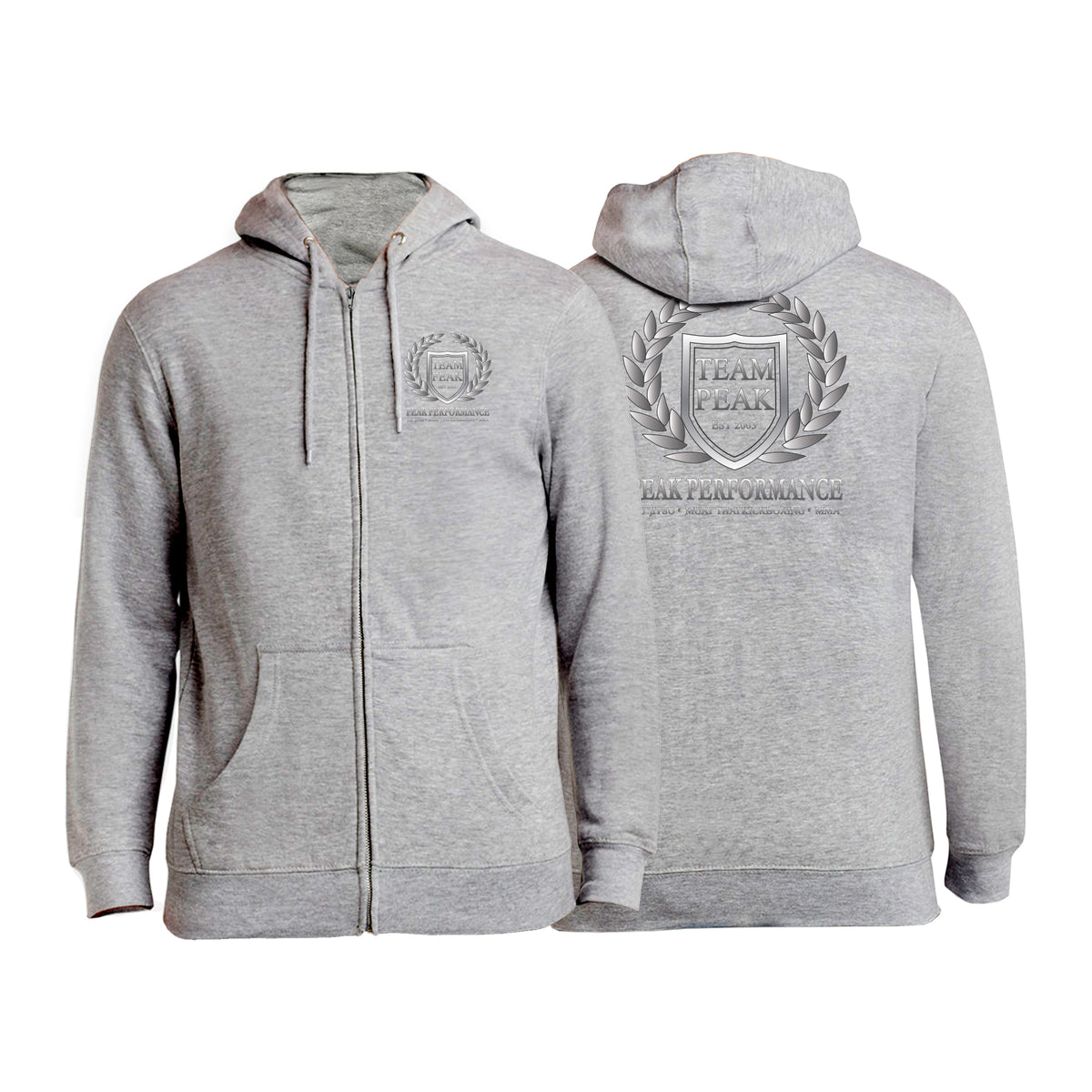 Peak Performance Academy Zip-Up Hoodies #8093 A