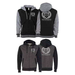Peak Performance Academy Varsity Zip-Up Hoodies #8093 A
