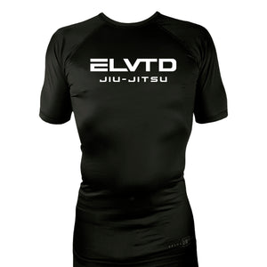 Elevated AMA All Black Custom Rash Guards Short Sleeves #8094 B