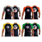 Rare Breed MMA All Black Ranked Short Sleeve Rash Guards #8095 A