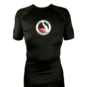 Rare Breed MMA All Black Custom Rash Guards Short Sleeves #8095 A