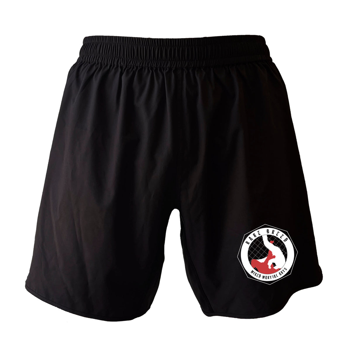 Rare Breed MMA All Black Custom Shorts 2.0 #8095 A