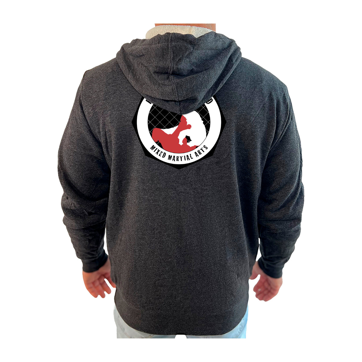 Rare Breed MMA Academy Sherpa Lined Zip-Up Hoodie #8095 A