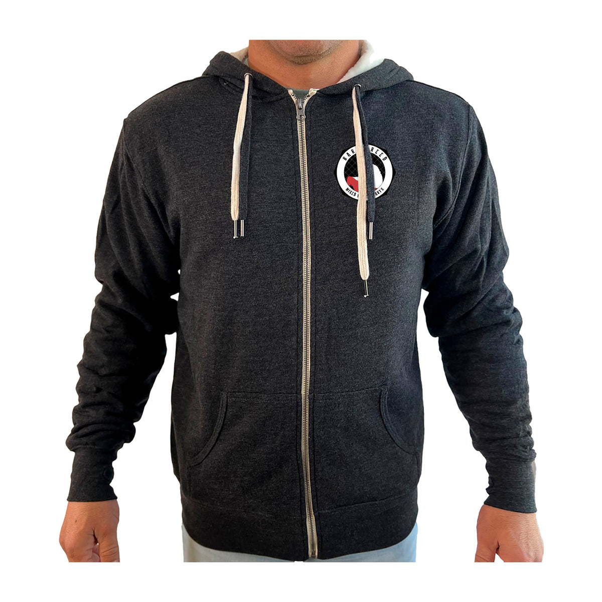Rare Breed MMA Academy Sherpa Lined Zip-Up Hoodie #8095 A
