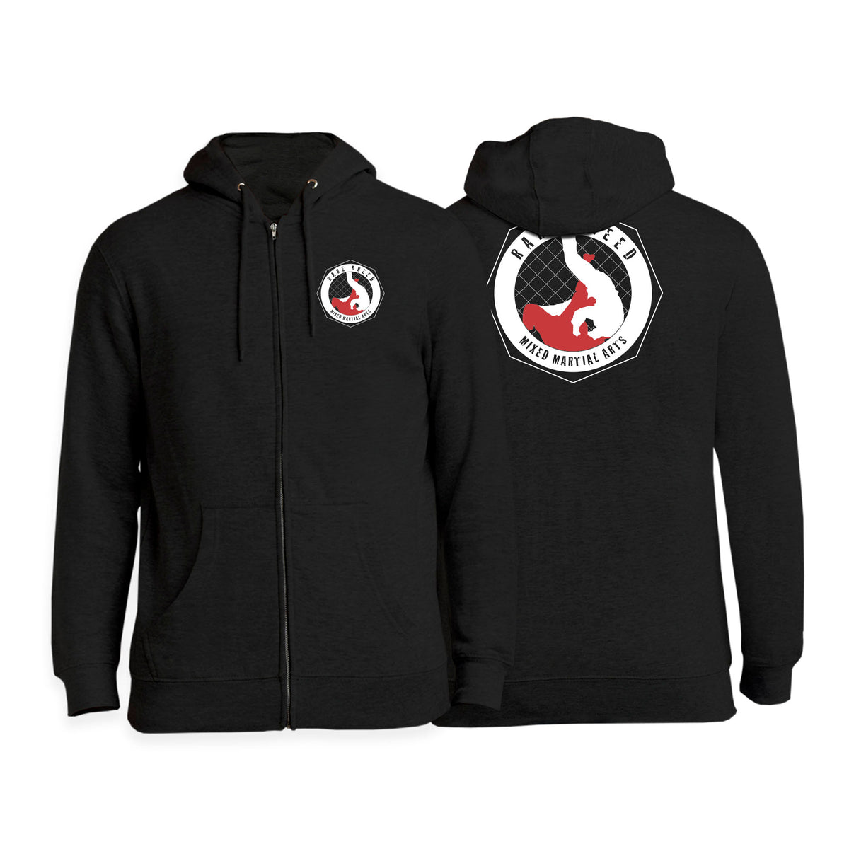 Rare Breed MMA Academy Zip-Up Hoodies #8095 A