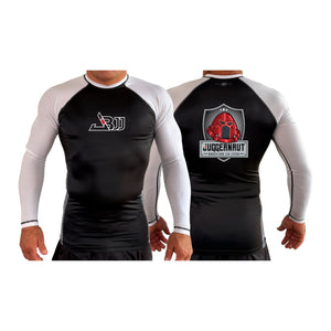 Juggernaut BJJ All Black Ranked Long Sleeve Rash Guards #8096 A