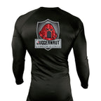 Juggernaut BJJ All Black Custom Rash Guards Long Sleeves #8096 A